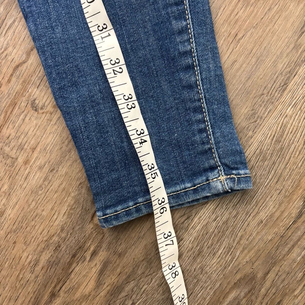 Gap True Skinny Distressed Jeans Size 0 / 25R Medium Wash EUC - Picture 12 of 12